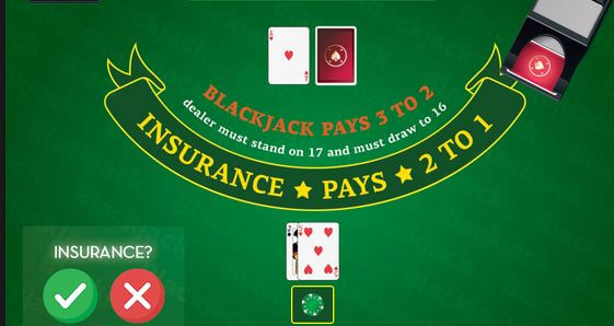What does it mean to take insurance in blackjack winnings